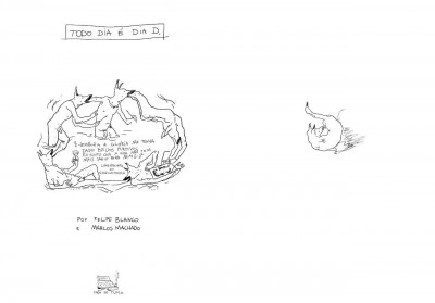 Desenhos ilustrando poema
