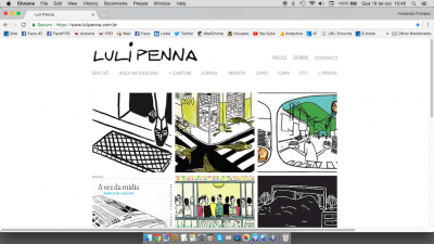 página inicial da Luli Penna